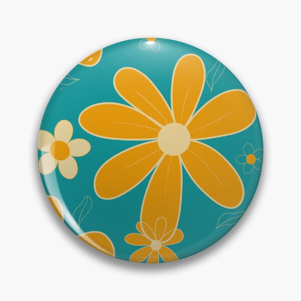Item preview, Turquoise Field with yellow Flowers 96 designed and sold by StefanStudioArt.