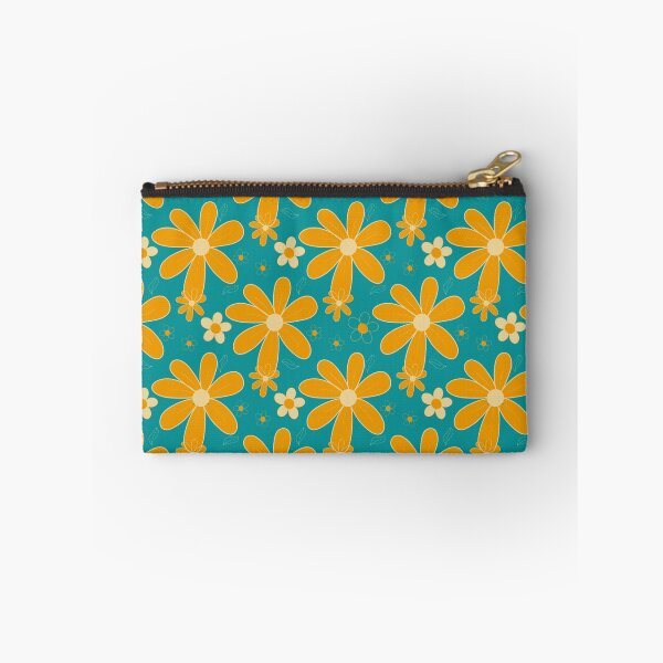 Item preview, Turquoise Field with yellow Flowers 96 designed and sold by StefanStudioArt.