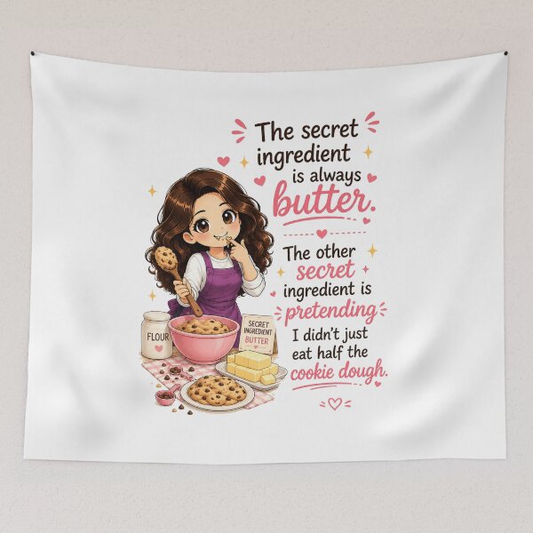 Item preview, Secret Ingredient is Always Butter (Plus Cookie Dough Confession) designed and sold by thecookiegallery.