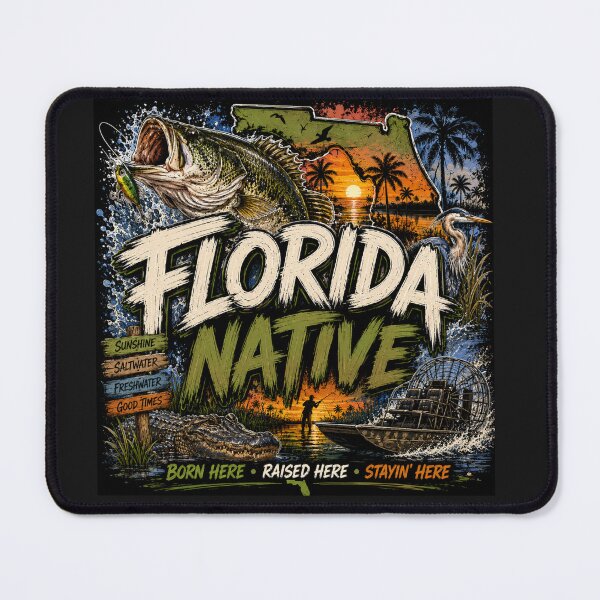 Item preview, Florida Native Born Raised Staying Here designed and sold by ButterflyHolly Resource.