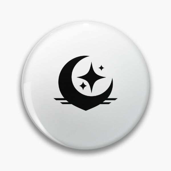 Item preview, Minimal Moon and Stars Emblem designed and sold by Le Grand Requin.