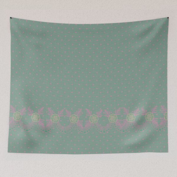 Item preview, Soft Botanical Mauve & Eucalyptus Lace Floral Pattern designed and sold by Eejee-SK.