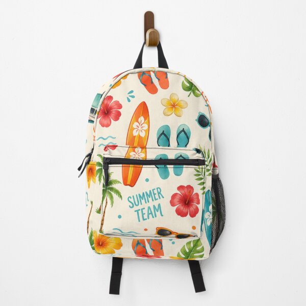 Item preview, Retro Summer Surf Camper Van Seamless Pattern designed and sold by FMSeamlessArt.