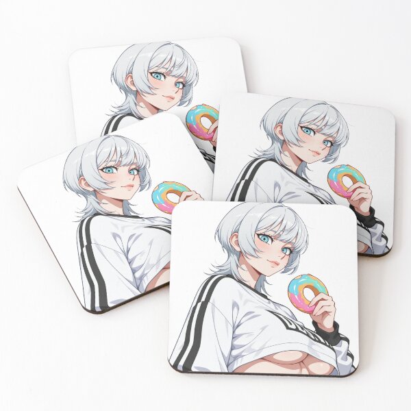 Artikelvorschau, Sportliches Anime Mädchen Donut Waifu entworfen und verkauft von Shirt-Otakus.