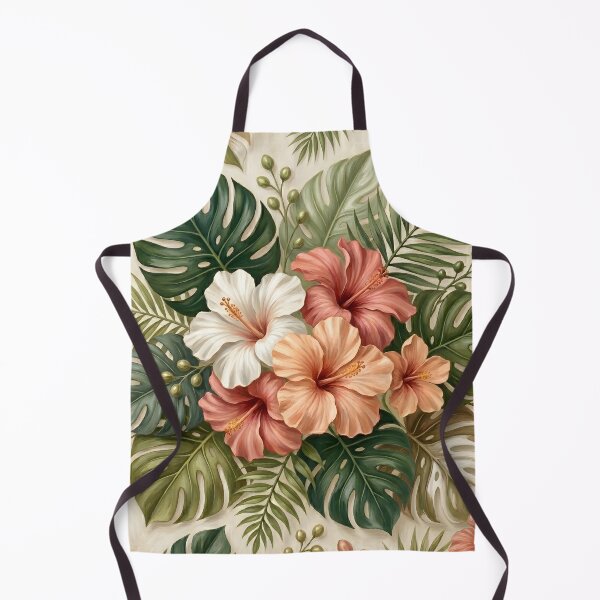 Item preview, Hibiscus Flowers and Tropical Leaves Pattern designed and sold by Eclectic Monkey.