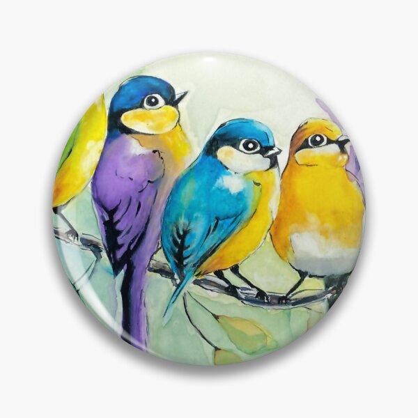 Item preview, Vibrant Plumage Birds designed and sold by BrushAddict Studio.