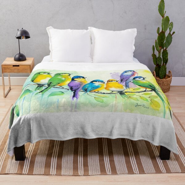 Item preview, Vibrant Plumage Birds designed and sold by BrushAddict Studio.