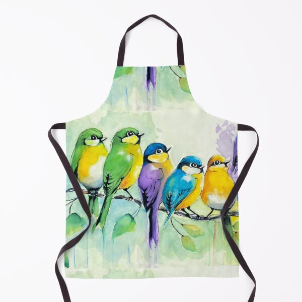 Item preview, Vibrant Plumage Birds designed and sold by BrushAddict Studio.
