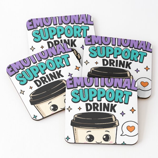 Item preview, Coffee Is My Emotional Support Drink Funny Quote designed and sold by Gift Phrase Studio.