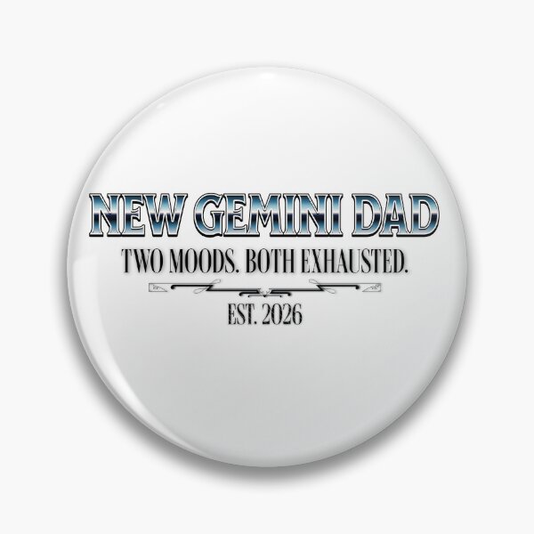 Item preview, New Gemini Dad | Funny New Dad Gift  designed and sold by ZenWealthDesign.