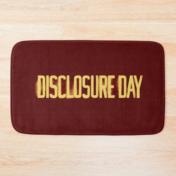 Item preview, Disclosure Day (2026) – Retro Sci-Fi Psychological Thriller Typography Design designed and sold by ironpalette.