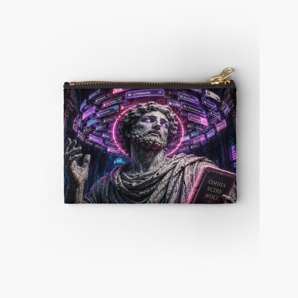 Item preview, Saint of Infinite Tabs Stoic Statue Browser Neon Funny Internet designed and sold by NicheThreadCo.