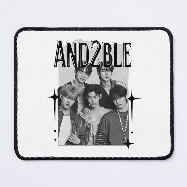 Item preview, And2blee Kpop Korean Boy Group Black And Whhite Collage Art designed and sold by HELL0WBELLO.
