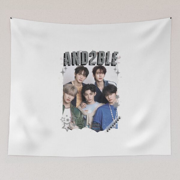 Item preview, And2ble Kpop Korean Boy Group Black And Whhite Collage Art  designed and sold by HELL0WBELLO.