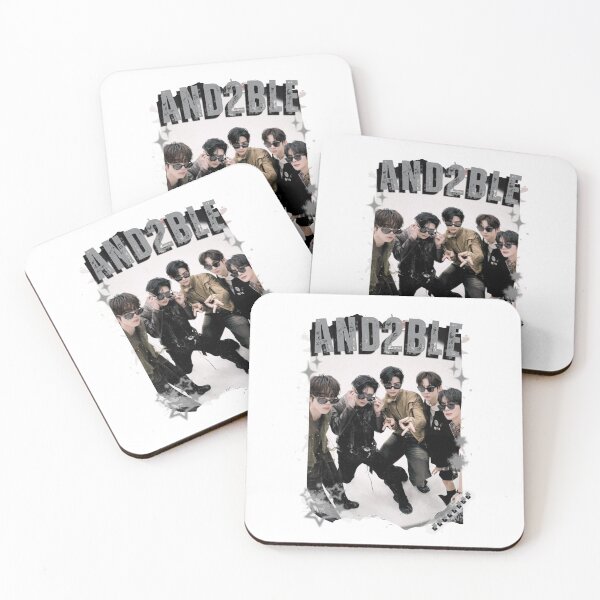 Item preview, And2blee Kpop Korean Boy Group Black And Whhite Collage Art designed and sold by HELL0WBELLO.