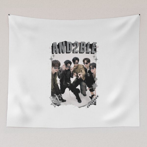 Item preview, And2blee Kpop Korean Boy Group Black And Whhite Collage Art designed and sold by HELL0WBELLO.