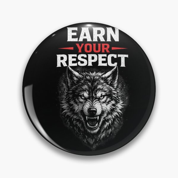 Item preview, Earn Your Respect Wolf Motivation Design designed and sold by IronDiscipline90.