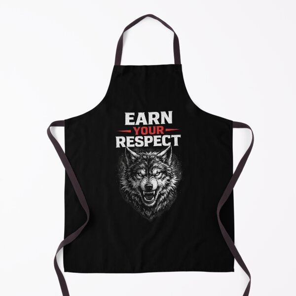 Item preview, Earn Your Respect Wolf Motivation Design designed and sold by IronDiscipline90.