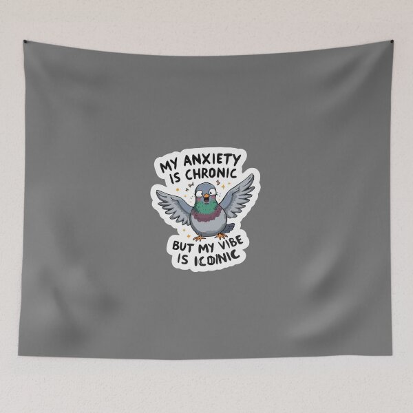 Item preview, My Anxiety Is Chronic But My Vibe Is Iconic  designed and sold by MoodPeel_ .