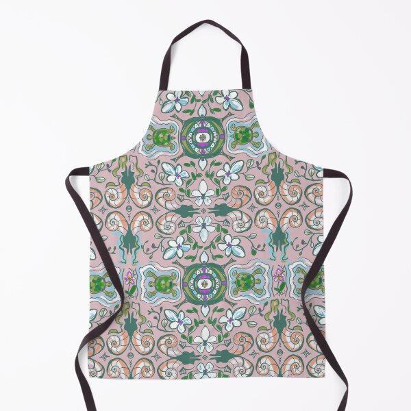 Item preview, Pattern: turtles and orchids designed and sold by Frida Andreasson.