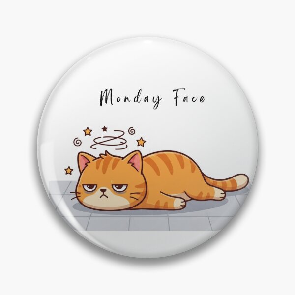 Item preview, Funny Monday Cat Shirt — Monday Face Cat — Grumpy Cat Monday Mood — Cat Lover Relatable Humor Gift Main Tag designed and sold by AMBAYK.