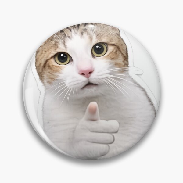 Item preview, Funny Cat Pointing At You Meme Sticker – Viral Cat Reaction designed and sold by wamdahcreative.
