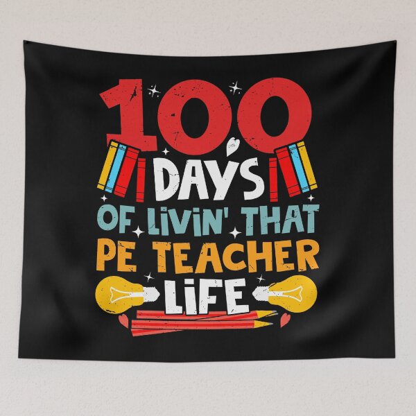Item preview, 100 Days PE Teacher Life designed and sold by SiarheiYur.