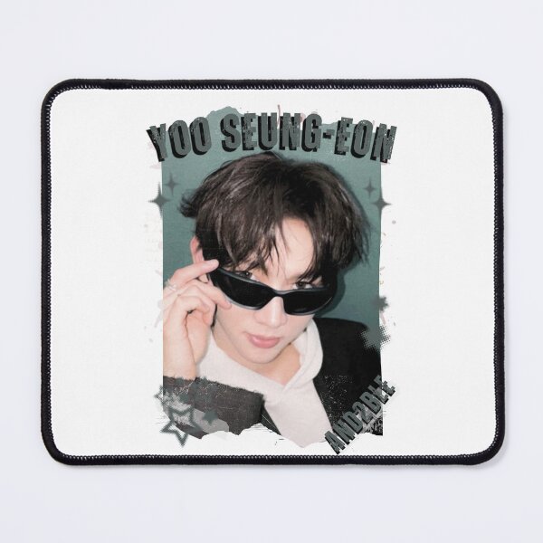 Item preview, And2blee Yoo Seung-eon Kpop Korean Boy Group Black And Whhite Collage Art designed and sold by HELL0WBELLO.