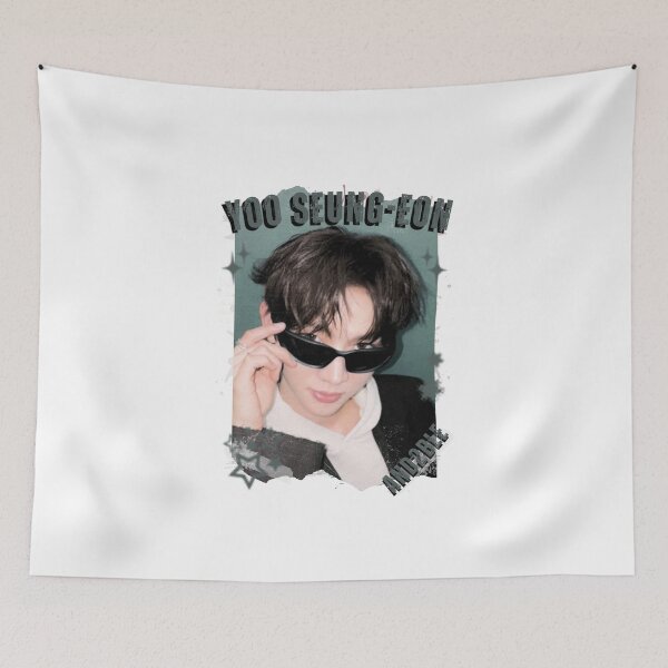 Item preview, And2blee Yoo Seung-eon Kpop Korean Boy Group Black And Whhite Collage Art designed and sold by HELL0WBELLO.