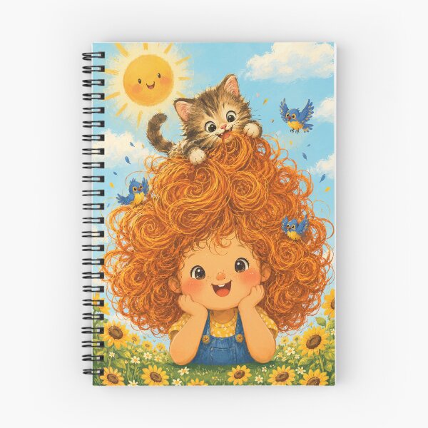 Item preview, Sunshine & Curls: A Purrfect Summer Day designed and sold by ravuh.