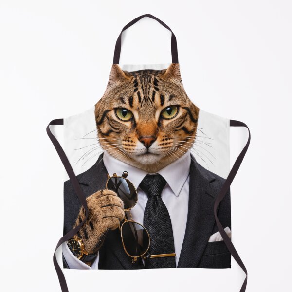 Item preview, Dapper Boss Cat in Black Suit designed and sold by Factodesigns.
