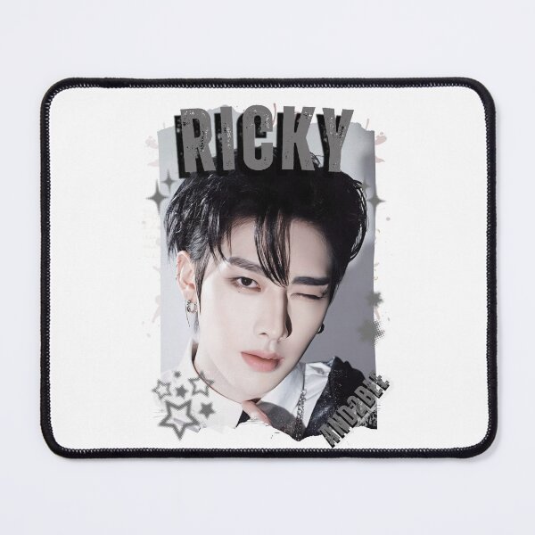 Item preview, And2blee Ricky Kpop Korean Boy Group Black And Whhite Collage Art designed and sold by HELL0WBELLO.
