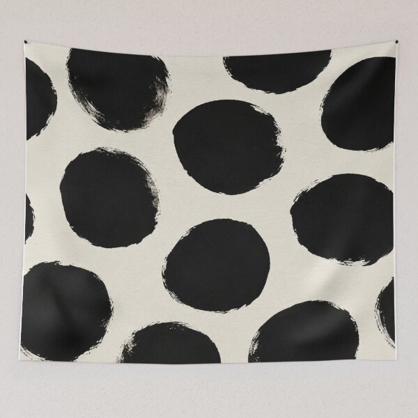 Item preview, Polka Dot Pattern | Minimalist Botanical Ink Art | Modern Monochrome Abstract Design designed and sold by LuxuryApparels.