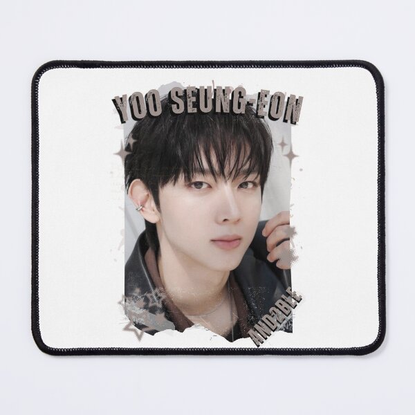 Item preview, And2blee Yoo Seung-eon Kpop Korean Boy Group Black And Whhite Collage Art designed and sold by HELL0WBELLO.