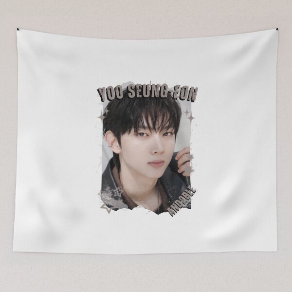 Item preview,  And2blee Yoo Seung-eon Kpop Korean Boy Group Black And Whhite Collage Art designed and sold by HELL0WBELLO.