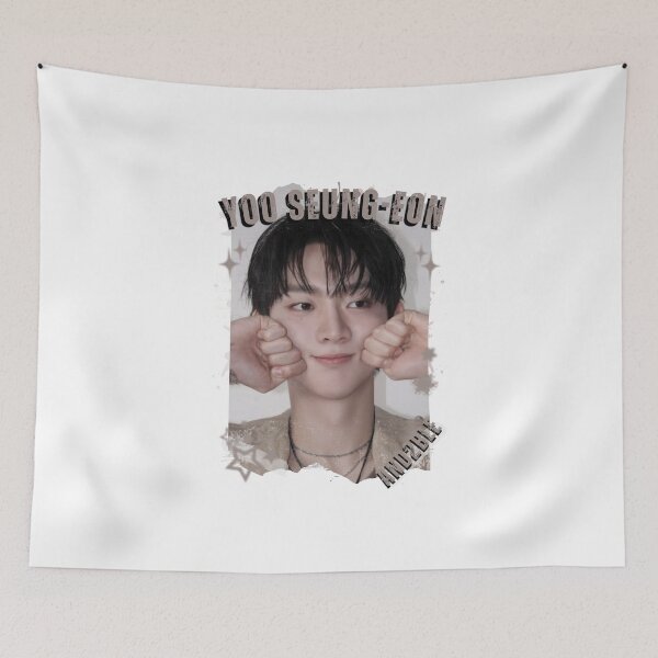 Item preview, And2blee Yoo Seung-eon Kpop Korean Boy Group Black And Whhite Collage Art designed and sold by HELL0WBELLO.