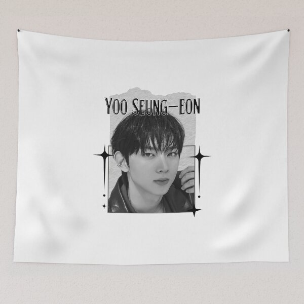 Item preview, And2blee Yoo Seung-eon Kpop Korean Boy Group Black And Whhite Collage Art designed and sold by HELL0WBELLO.
