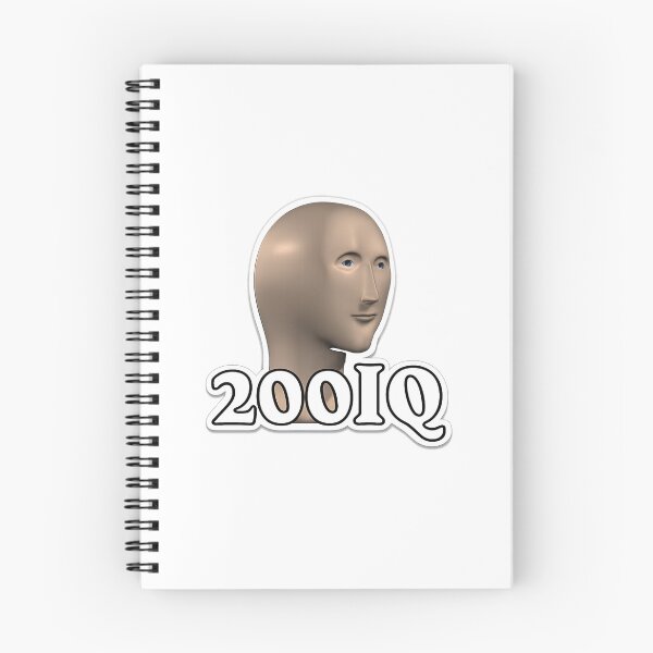Item preview, 200 IQ Meme Man Sticker – Funny Galaxy Brain Meme Gift designed and sold by wamdahcreative.