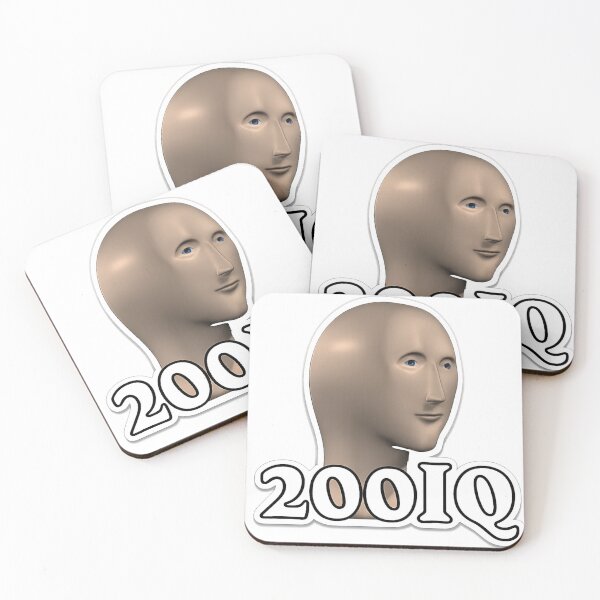 Item preview, 200 IQ Meme Man Sticker – Funny Galaxy Brain Meme Gift designed and sold by wamdahcreative.