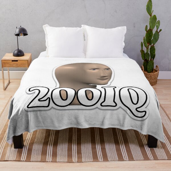 Item preview, 200 IQ Meme Man Sticker – Funny Galaxy Brain Meme Gift designed and sold by wamdahcreative.