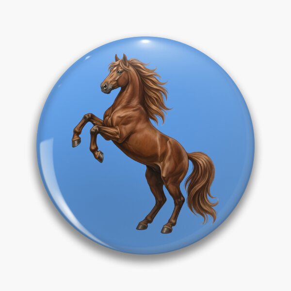 Item preview, Majestic Rearing Brown Horse Realistic Wild Mustang designed and sold by Utopian-Magic.