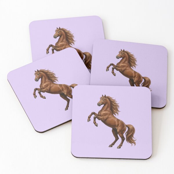 Item preview, Majestic Rearing Brown Horse Realistic Wild Mustang designed and sold by Utopian-Magic.
