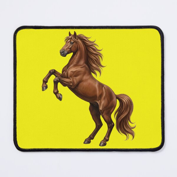 Item preview, Majestic Rearing Brown Horse Realistic Wild Mustang designed and sold by Utopian-Magic.