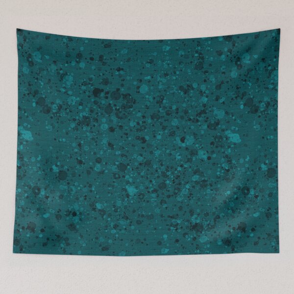 Item preview, Dark teal dripping paint texture, solid teal designed and sold by NadiaChevrel.