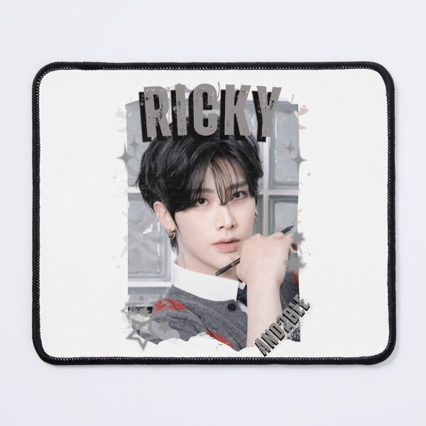 Item preview, And2blee Ricky Kpop Korean Boy Group Black And Whhite Collage Art designed and sold by HELL0WBELLO.