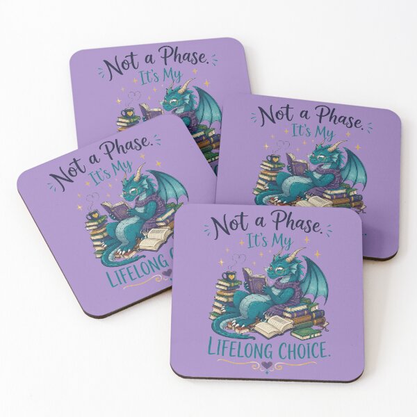 Item preview, Book Dragon Reading Lover Not a Phase Lifelong Choice designed and sold by bosamji.