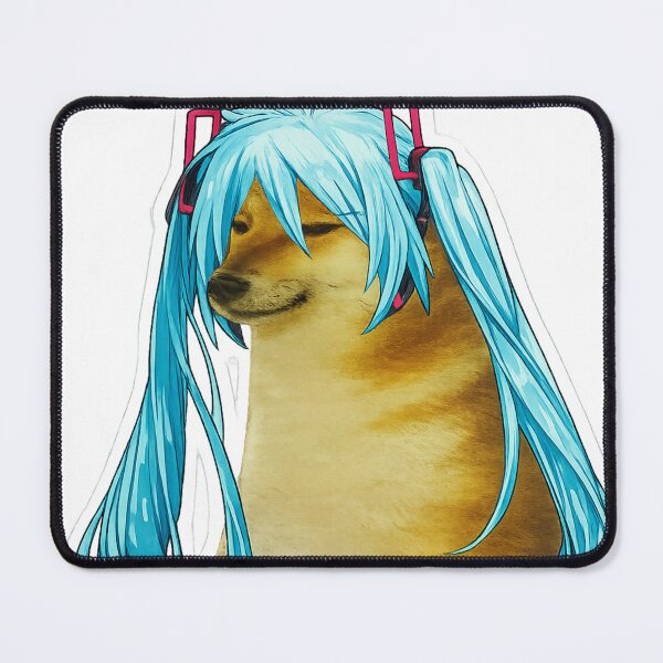 Item preview, Doge Hatsune Miku Funny Anime Dog Meme Sticker – Cursed Vocaloid designed and sold by wamdahcreative.
