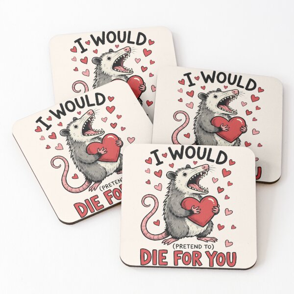 Item preview, Funny Valentine's Day Possum - I Would (Pretend To) Die For You designed and sold by legendaryskins.