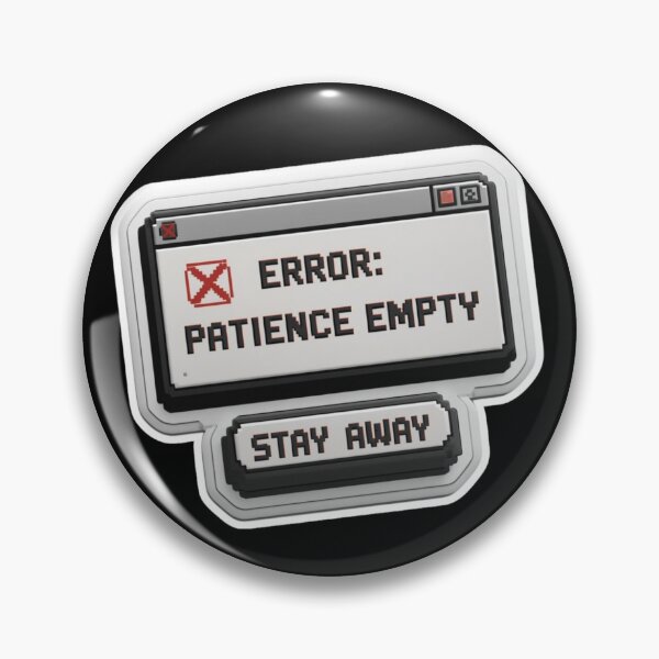 Item preview, Retro PC Error Message Patience Empty designed and sold by MoodPeel_ .