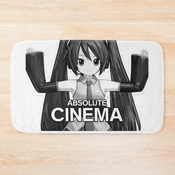 Item preview, Hatsune Miku Absolute Cinema Anime Meme Sticker – Funny Vocaloid Gift designed and sold by wamdahcreative.